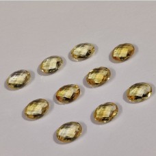 Citrine 8x6mm oval briolette 1.01 cts